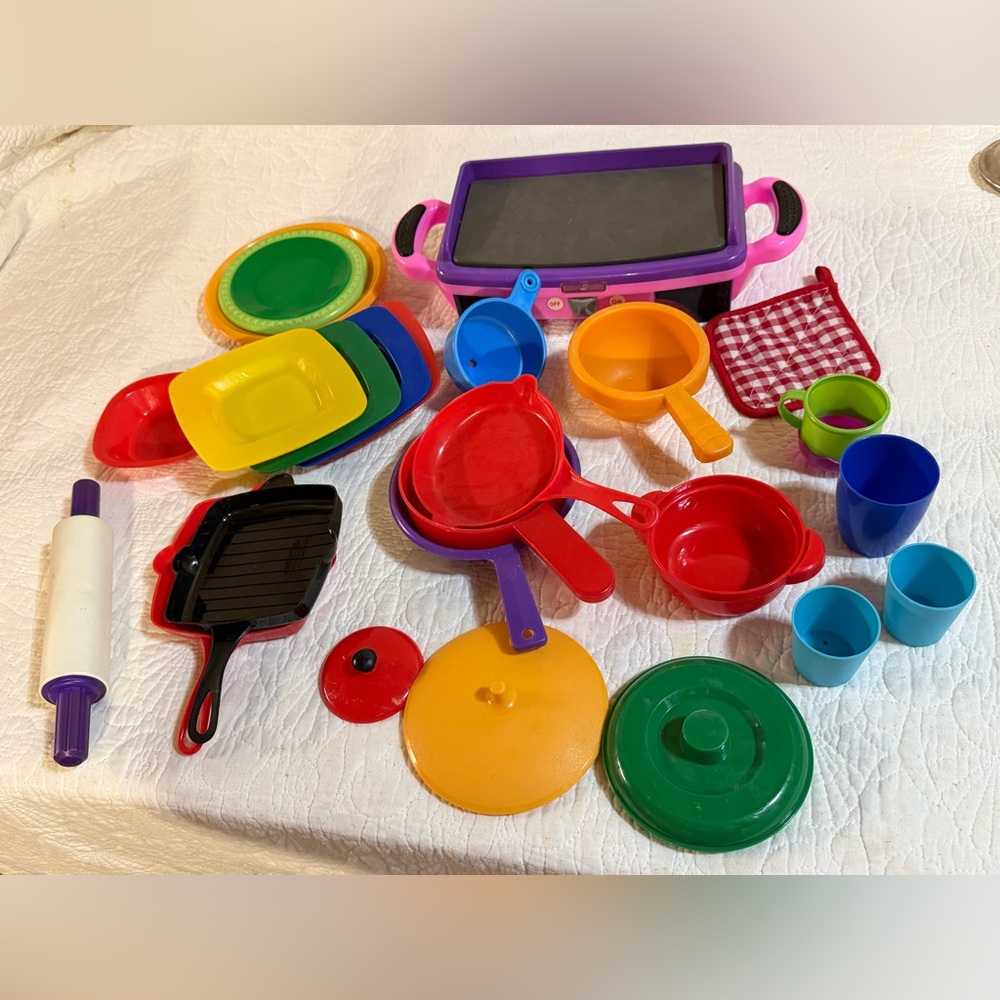 Colorful Kids Cooking Playset